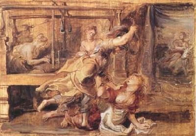 Peter Paul Rubens Arachne Punished by Minerva (mk27) Norge oil painting art